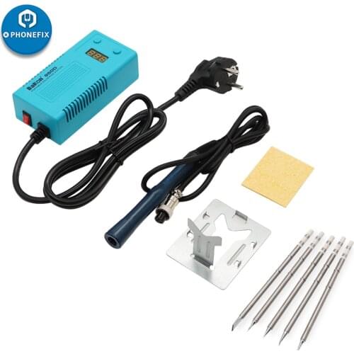 Real 50W Bakon BK950D electric soldering iron with T13 Iron Tips Mini Digital soldering station solder circuit boards Soldering