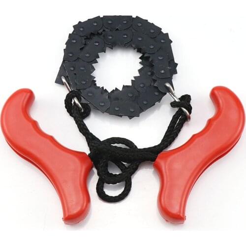 Portable Survival Chain Saw Mini Hand Chainsaws Emergency Camping Hiking Tool Pocket Hand Tool Pouch Outdoor Pocket Chain Saw