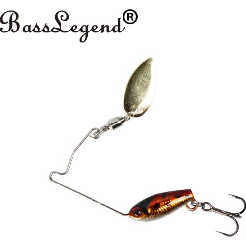 BassLegend Fishing Lure Areas Metal Blade Shad Micro Spinnerbait Bass Pike Trout Chub Perch Jigging Spoon 3.5g 5.5g 7g
