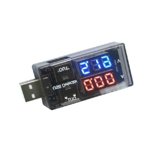 USB Current Voltage Tester USB Voltage Ammeter USB Detector Double Row Shows