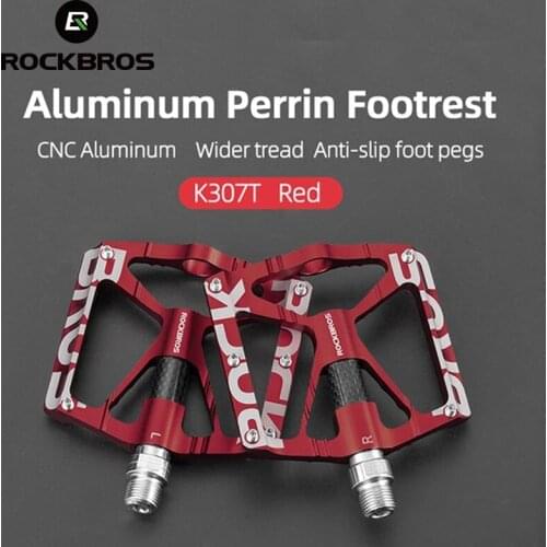 ROCKBROS Bicycle Pedals Ultralight MTB Road Bike Pedals Cycling Pedals Flat Platform Riding Bike Pedal Bicycle Parts Accessories