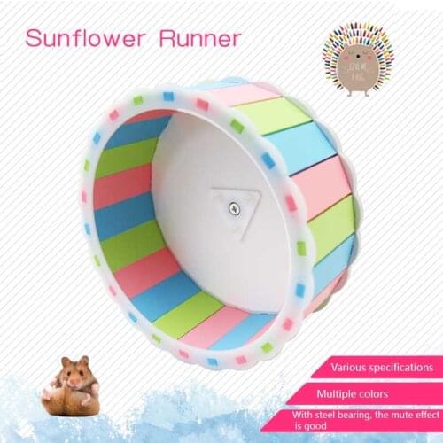 1 Pcs Pet Hamster Running Wheel Toy Roller Round Silent Cage Supplies Exercise Accessories NIN668