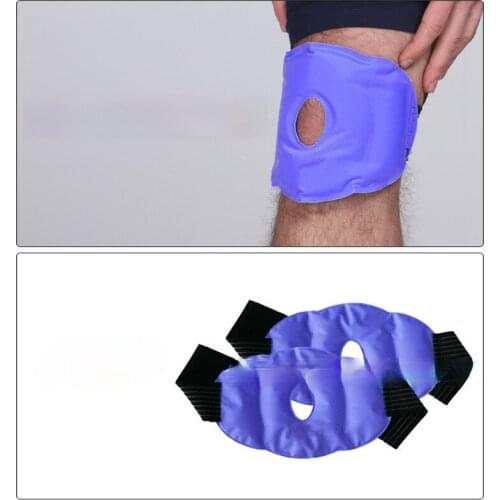 1PC Adjustable Reusable Wrap Pain Relief Therapy Knee Patch Heat Gel Pack Sports Injuries Hot And Cold Ice Breathable