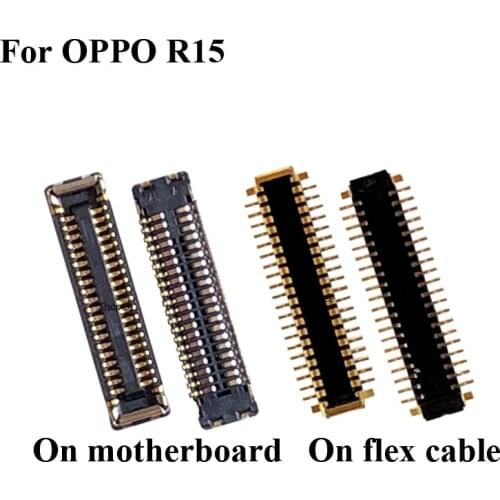 2PCS For OPPO R 15 R15 FPC connector For OPPO R15 R 15 LCD display screen on motherboard mainboard / On flex cable