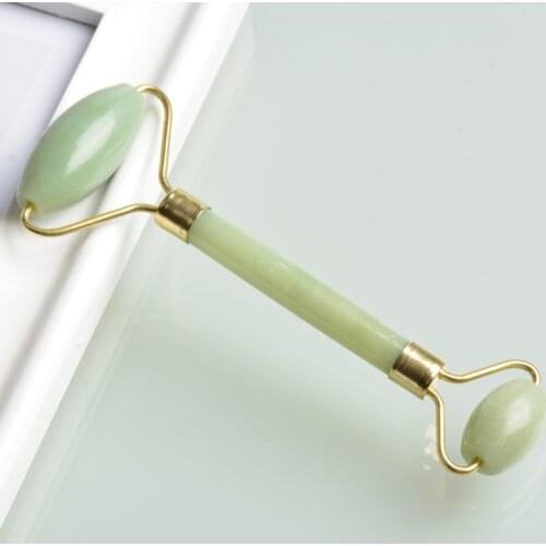 200Pcs/Lot Jade Facial Massager Double-head Roller Massager Professional Relax Massage Roller Slimming Face Massager Face Tool