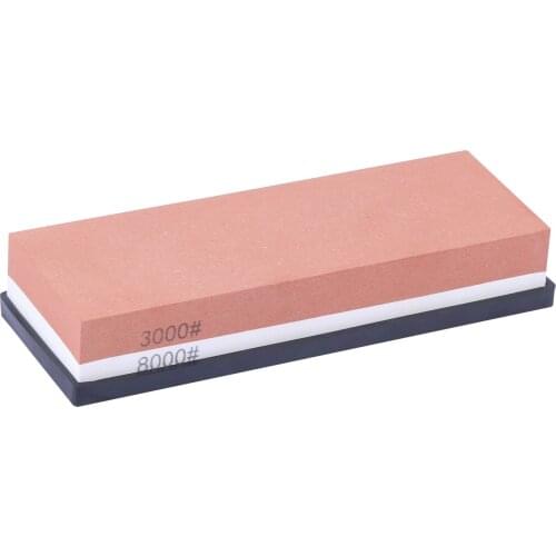 3000/80000 Grit Whetstone Corundum Double-sided sharpening stone with Stainless Steel Whetstone Base Length Adjustable Fixed