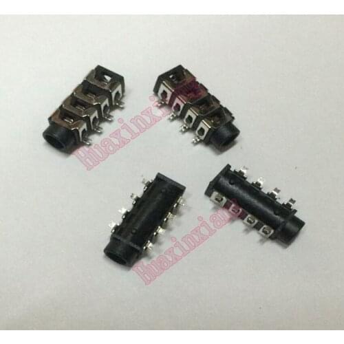 50PCS/Lot PJ-313E 3.5mm SMD Female Audio Socket Connector 8Pin SMT PJ313E