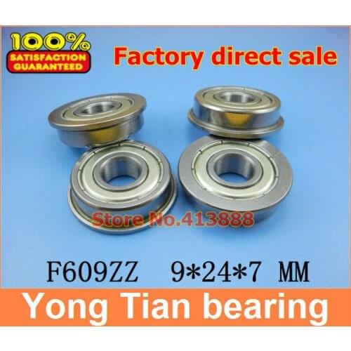 500pcs/lot free shipping Wholesale Flange ball bearing F609ZZ 9*24*7 mm