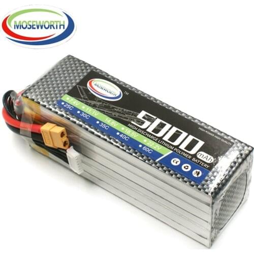 5S 18.5V 5000mAh 60C Lipo Battery For RC Quadcopter Helicopter Aircraft Car Drone Airplane Remote Control Toys Lithium Battery