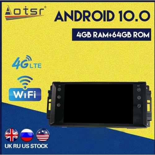 4G RAM 64GB ROM For Ferrari One din Android 10.0 GPS Navigation Car Radio Player Multimedia Player Head Unit DSP Carplay