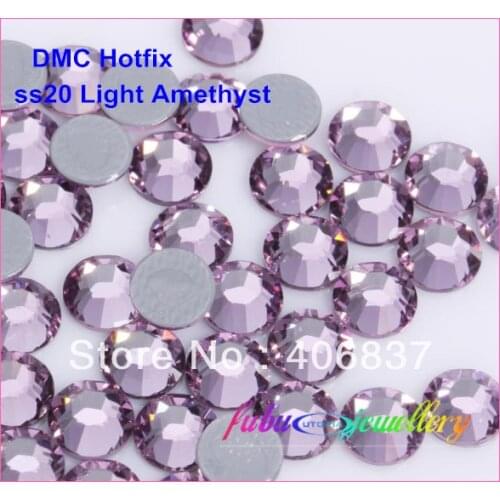 Free Shipping! 1440pcs/Lot, ss20 (4.8-5.0mm) High Quality DMC Light Amethyst On Rhinestones / Hot fix Rhinestones