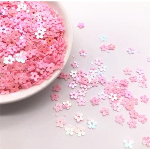 20g 5mm Middle Hole Plum Flower Sequins For Garments Crafts Handcraft Sewing Decorations Glitter Flatback Paillette Diy Material