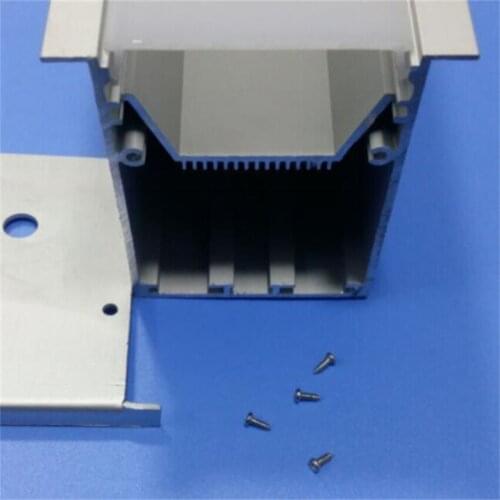 Big size recessed aluminum profile with lip for led strips 5050/5730 2m/pcs