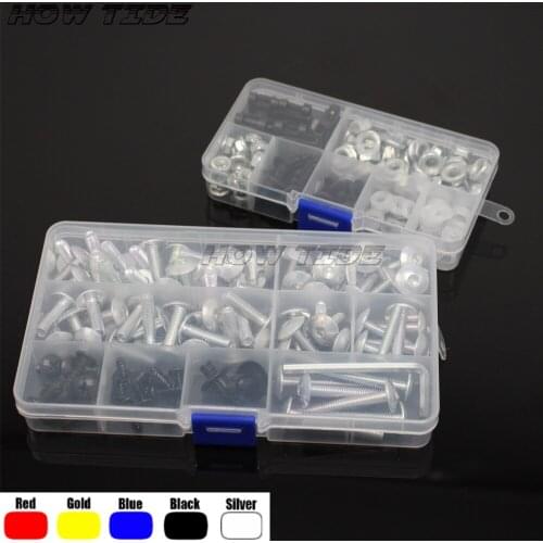 Fairing bolts & nuts fairing screws fit for Suzuki GSXR 600 GSXR 750 1000 K3 K4 K5 K6 K7 K8 H1 screws one set