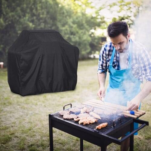 S-XXL BBQ Cover Outdoor Dust Waterproof Weber Heavy Duty Grill Cover Rain Protective Outdoor Barbecue Cover Round Protection