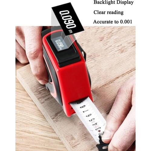 30M Digital Laser Distance Meter With 5M Measuring Tape 2 in 1 Laser rangefinder m/in/ft area/volume measurer tool