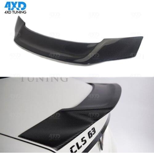CLS Carbon Spoiler R Style For Mercedes-Benz W218 CLS63 260 320 AMG Rear Trunk Spoiler Wing 2011 2012 2013 2014 2015 2016