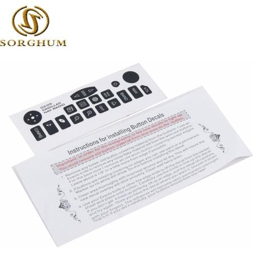 For GM Cadillac Escalade Hummer Navigation Radio Button Repair Decals Sticker