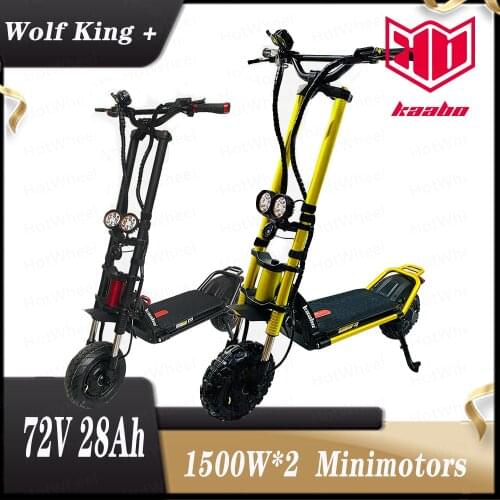 Kaabo 72V28AH Wolf King + Wolf Warrior Electric Scooter Two Wheel SUV