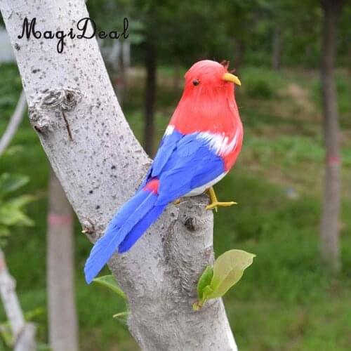 Simulation Artificial Long Tail Foam Feathered Bird Flying/Standing Birds Home Table Decor Photo Props Ornaments Colorful