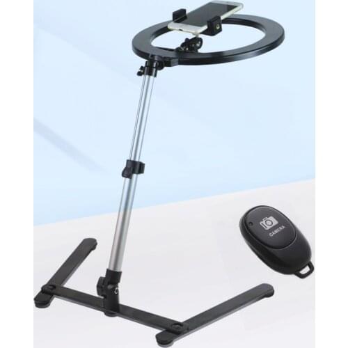 26cm Selfie Ring Light Photography LEDRim Of Lamp With Mobile Holder Support Desktop Stand Ringlight For Live Video Streaming