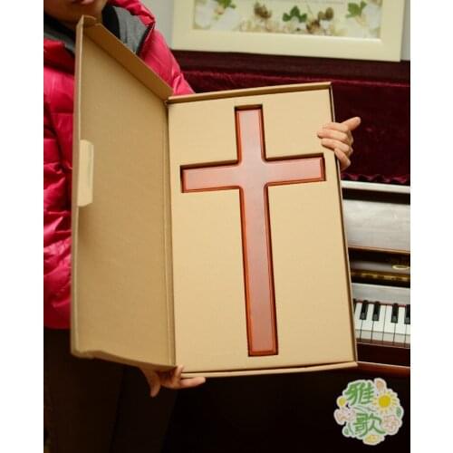 GOOD Cross # Christianism Catholicism Jesus Christ Cross bless Home Church wall Religious Praying art holy statue--46 CM Large