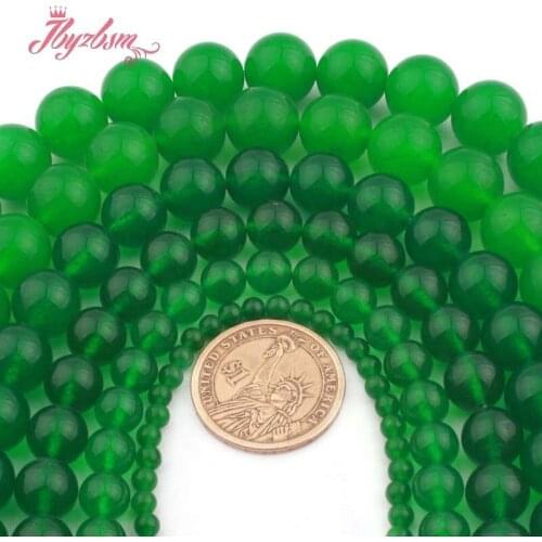 6,8,10,12mm Round Malaysia Jades Beads Smooth Stone Beads For DIY Women Fashion Necklace Bracelets Earring Jewelry Making 15"