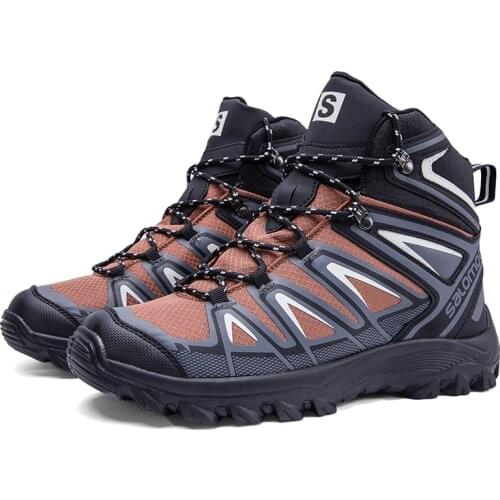 Men Hiking Boots Winter Shoes Mountain Sports Shoes Hunting Mens Gym Shoes Designer Outdoor Waterproof Shoes Plus Size 39-48