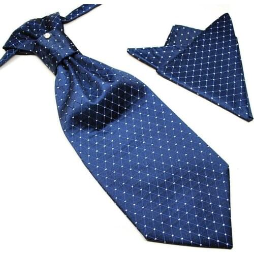 2019 Neck tie sets for men Pocket square 2pcs in 1 wedding ties cravat