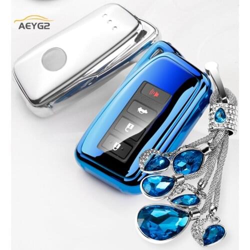 Soft TPU Car Remote Key Cover Case For Lexus NX GS RX IS ES GX LX RC 200 250 350 LS 450H 300H RC 200t Car Key Shell Accessories