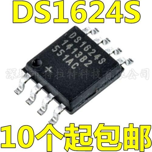 10pcs/lot 100% New DS1624S DS1624 SOP8 Chipset