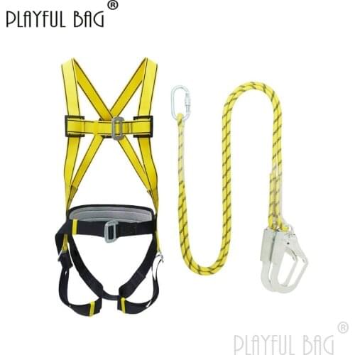 PB Playful bag Anti falling Five point full body safety belt with safety rope Single rope Double rope rope Big hook ZL115.1