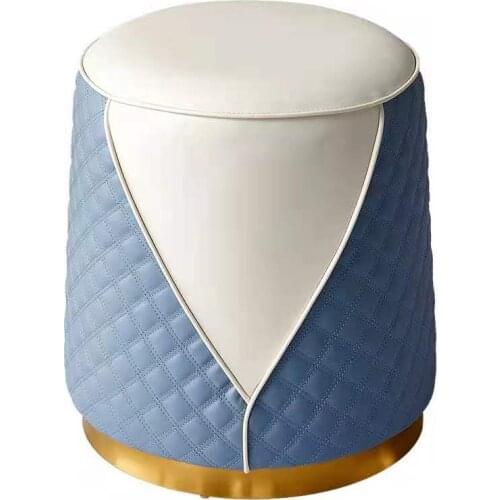 Ottoman with Stainless steel base