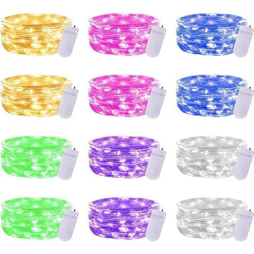 Fairy Lights,12 Pack LED Fairy Lights Battery Operated,7 Feet 20 LED Flexible Firefly Starry Moon String Lights