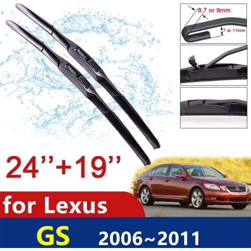 Car Wiper Blades Windshield for Lexus GS GS300 GS430 GS450h GS350 GS460 2006~2011 Windscreen Wipers Car Accessories F Sport