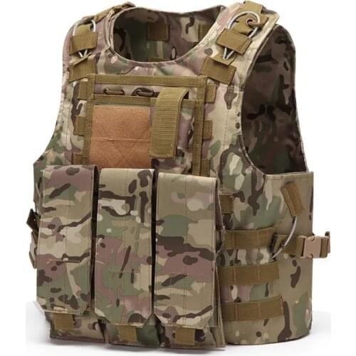 Airsoft Military Tactical Vest Molle Combat Assault Plate Carrier Tactical Vest 7 Colors CS Outdoor Clothing Hunting Vest