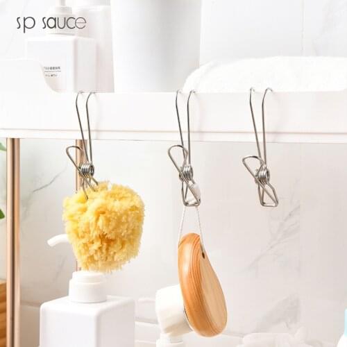 Japan 4pcs Tea Towel Hanging Clip Storage Hanger Hooks Towel Hanging Portable Tea Tissue Rack Kitchen Bathroom Picnic Multi Hook