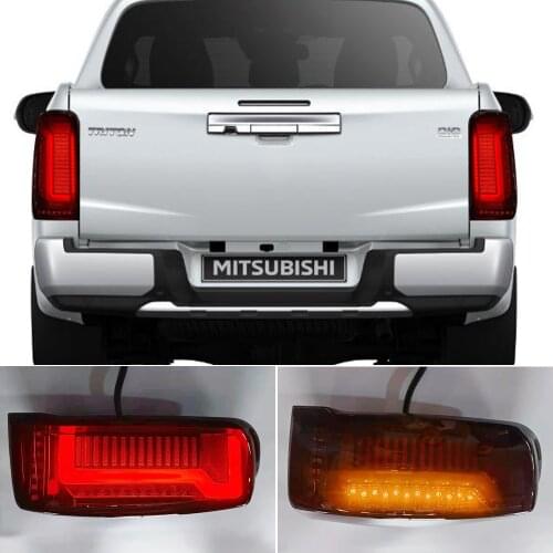 2Pcs Car styling pickup Taillight Tail Light For Mitsubishi L200 Triton 2019 2020 LED Rear Lamp DRL Brake Signal Reverse