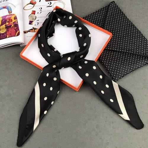 Zeminsolo Women Silk Scarf Square Head Scarves Wraps Luxury Brand Female Foulard Satin Shawls Wraps Bandana 90*90cm Scarf Lady