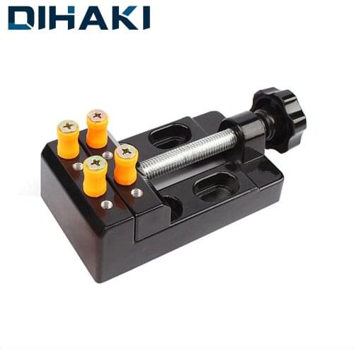 1 Set Bench Clamp Table Vice Flat Pliers Adjustable Sculpture Craft for Jewelry Hand Tool Hobby Aluminum Alloy