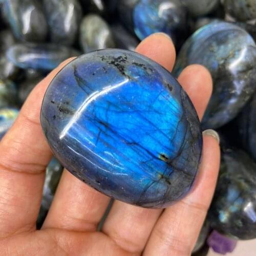 1Pcs Natural Quartz Gemstones Crystal Healing Labradorite Stones Runes Collection And Minerals
