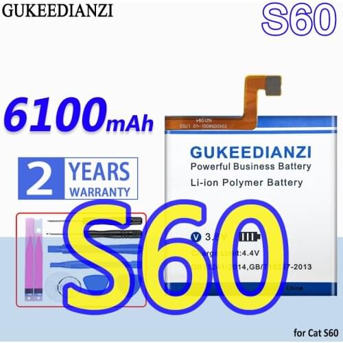GUKEEDIANZI High Capacity Battery S60 6100mAh for Cat S60 Bateria