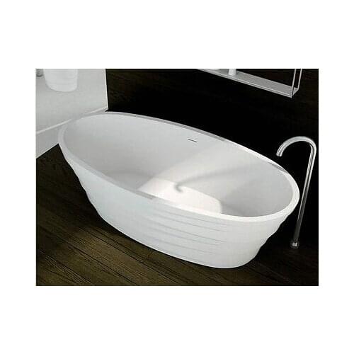 CUPC approved solid surface stone freestanding bathtub delivered by Ocean Shipping WD001