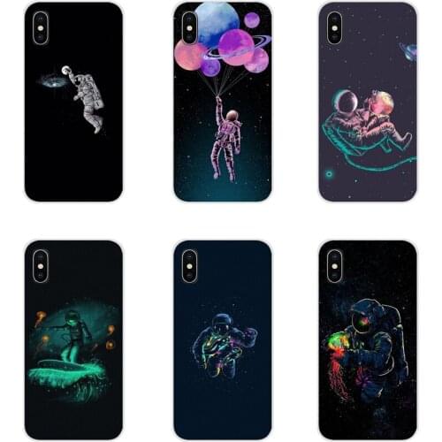 Balloon planet astronaut Accessories Phone Shell Covers For Samsung Galaxy S2 S3 S4 S5 Mini S6 S7 Edge S8 S9 S10E Lite Plus