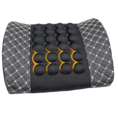 Car 12 v electric massage cushion for leaning on Car care waist pillow body massager