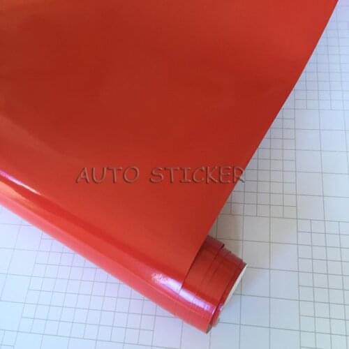 10/20/30/40/50X152CM Glossy Red Car Vinyl Film Sticker White Gloss Wrap Foil Decal Car Motorcycle Bike Scooter Wrapping