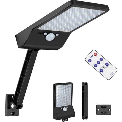 48 Led Solar Light Garden Yard wall street path lamp remote control Waterproof ip65 rotate bracket Outdoor lanternoor