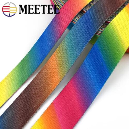 8M 25/30/36mm 2mm Thick Printed Canvas Webbing High Tenacity Backpack Strap Ribbons Clothes Bag Sewing Tape Bias Binding RD103