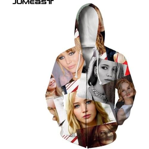 Jumeast Brand Men Women 3D Printed Many People Long Sleeve Jacket Sport Pullover Fashion Spring Zipper Hoodies