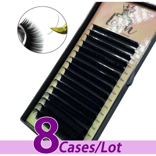 8pcs/lot Fast Ship quality lash trays volume PBT korean materials and custom color box trays individual mink eyelash extension